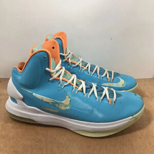 Nike KD 5 Easter Basketball Sneakers Blue Low Top Athletic 554988-402 Size 11